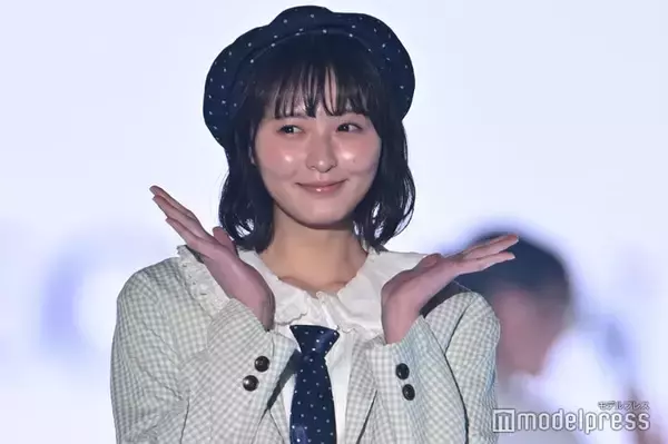 乃木坂46遠藤さくら、投げキッス＆眩しい笑顔で会場魅了 ベレー帽×ネクタイがお似合い【TGC2026 S/S】