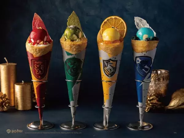 ハリポタ“4寮クレープ”がニュウマン横浜に限定登場 クリスマス企画と連動