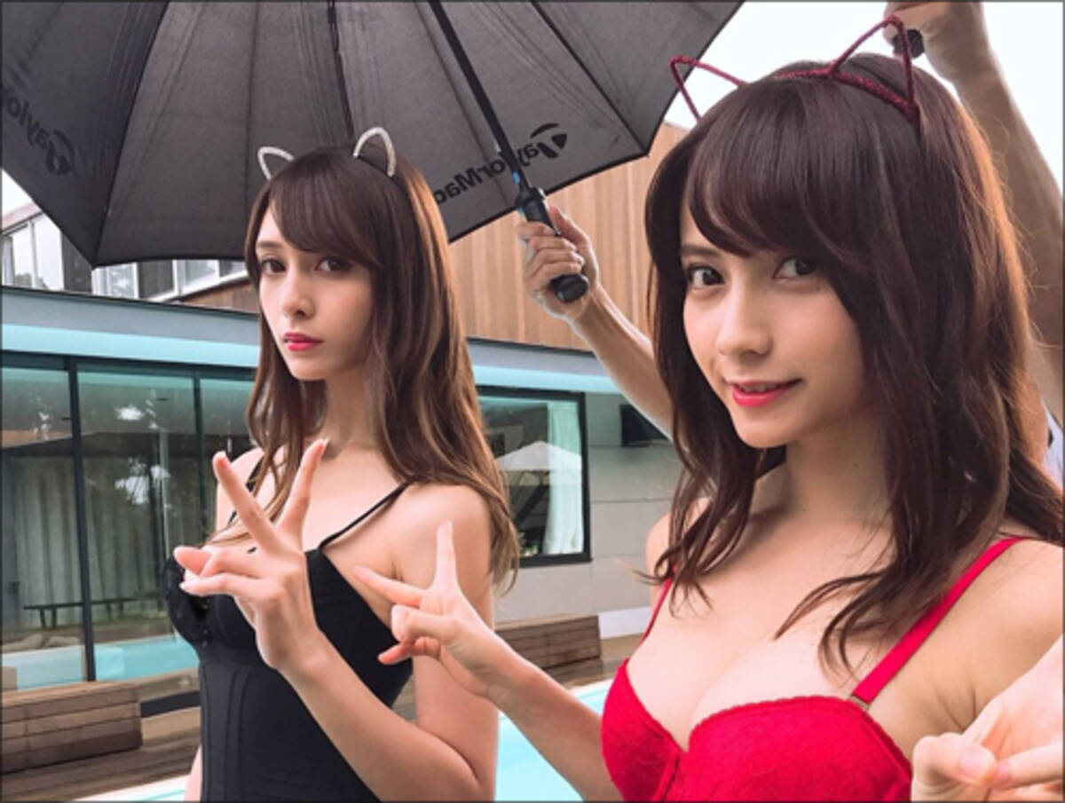 アンジェラ芽衣 桃月なしこ 初コラボで艶ショット連発 アダルトな下着姿にファン歓喜 2018年10月31日 エキサイトニュース