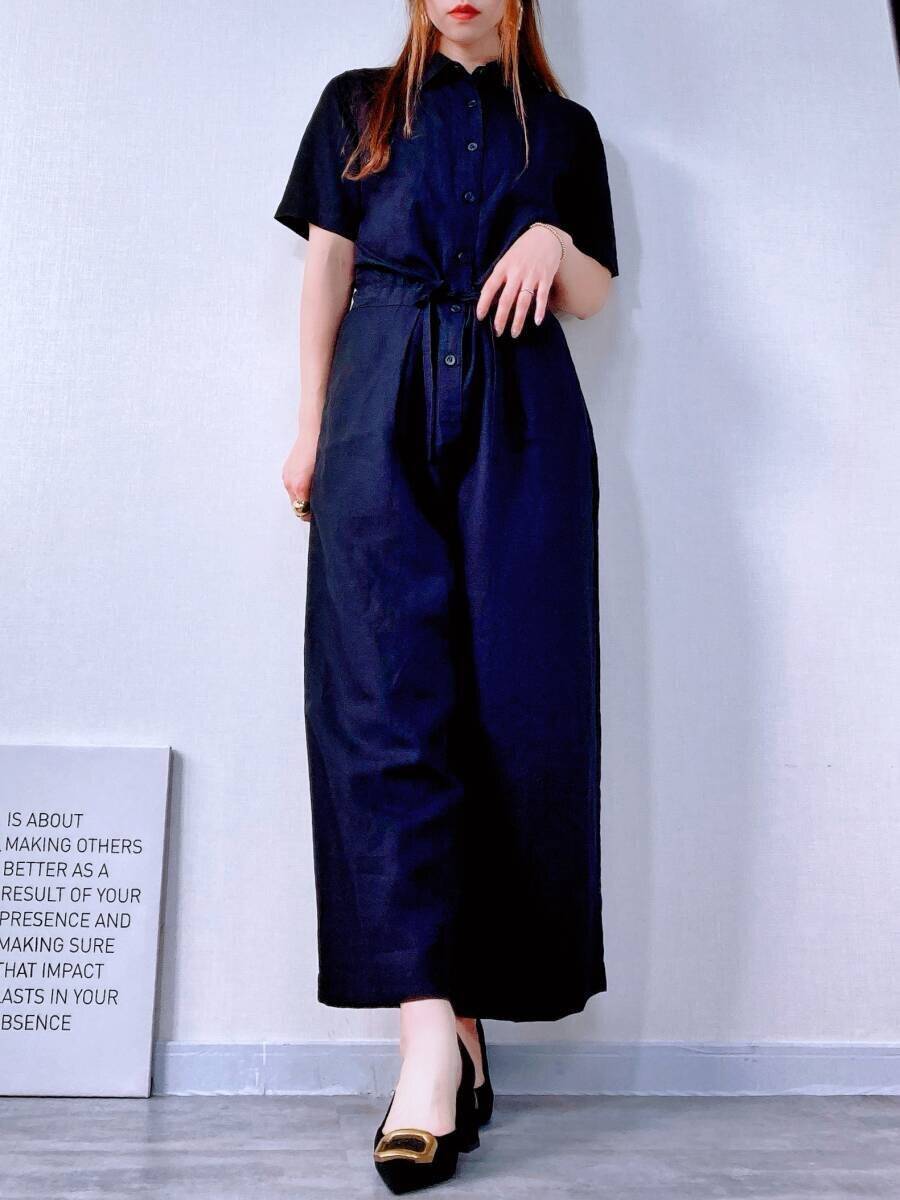 ユニクロのジャンプスーツが優秀すぎ♡作業着に見せない154cmさんの高見え着こなし術