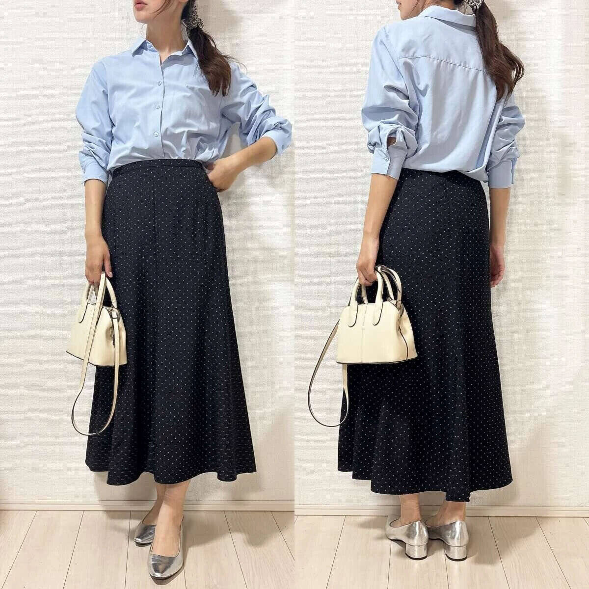 ユニクロの「黒アイテム」が可愛くて着痩せ効果絶大！この3着は持っておくと春コーデに便利！