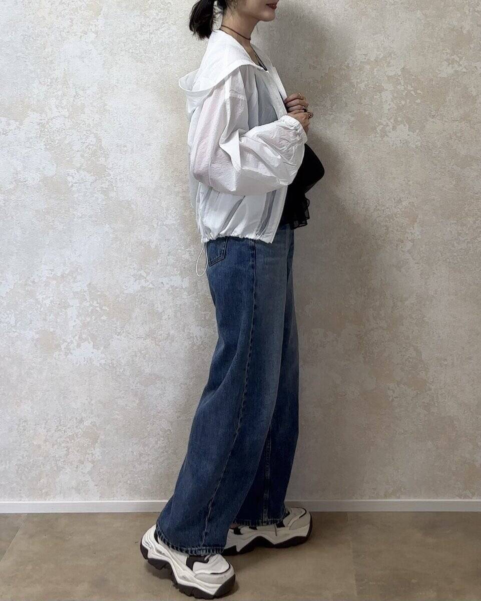 アラフォーのGU「シアーパーカ」着こなし術♡体型カバーも叶う！春の着回し3コーデ