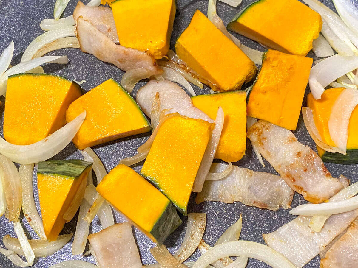 生クリームいりません！冷蔵庫にあるものでできるのにコク旨！簡単「かぼちゃのクリームパスタ」