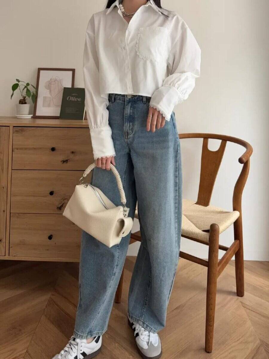初夏のきれいめカジュアルにはワイドデニムが万能でした！おしゃれな人の着こなし5style