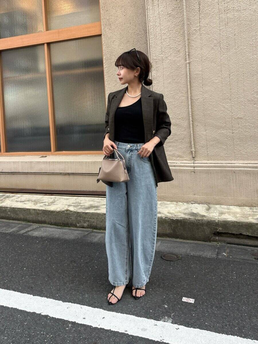 初夏のきれいめカジュアルにはワイドデニムが万能でした！おしゃれな人の着こなし5style
