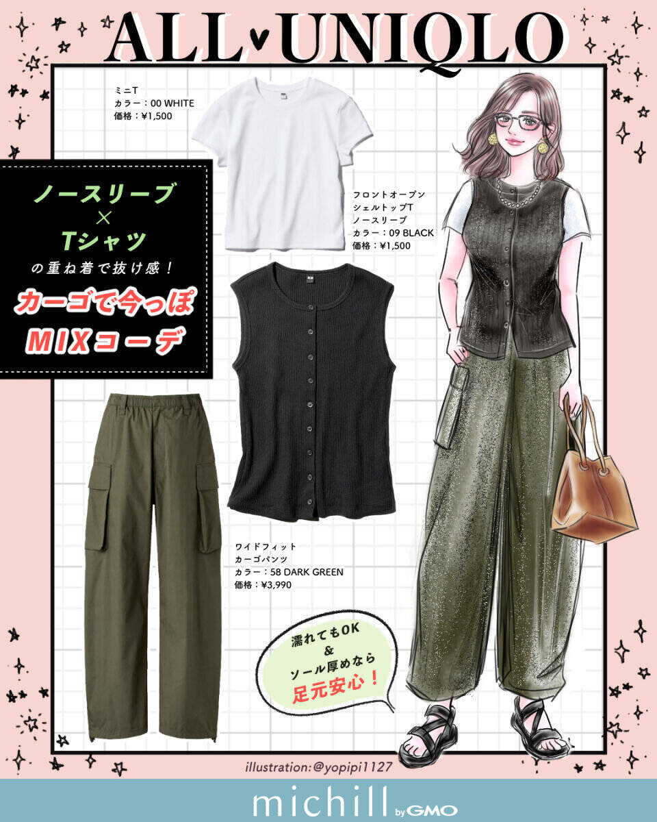 雨予報でも気分は爽やか！上下ユニクロで作る大人の雨の日コーデ6style