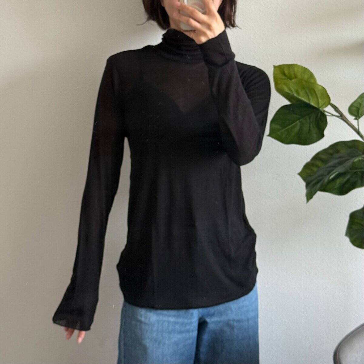 GUで2種類買い♡ほんのり透けるのが可愛い！1,290円「秋トップス」が着回し優秀すぎた