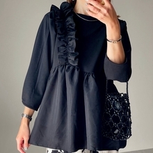 しまむらの「フリルトップス」が1639円で売り切れ必至…♡体型カバーも叶う！着回し5コーデ