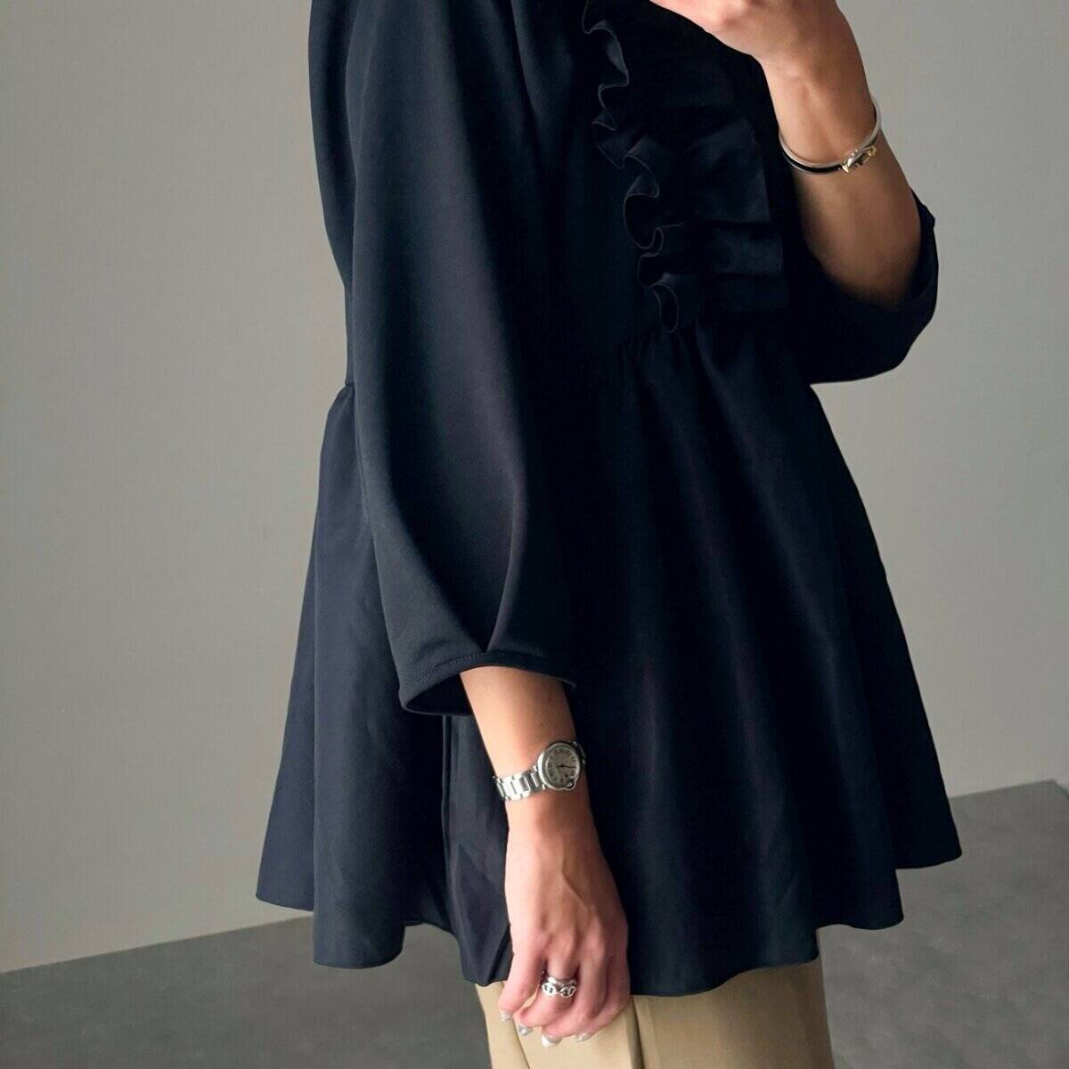 しまむらの「フリルトップス」が1639円で売り切れ必至…♡体型カバーも叶う！着回し5コーデ