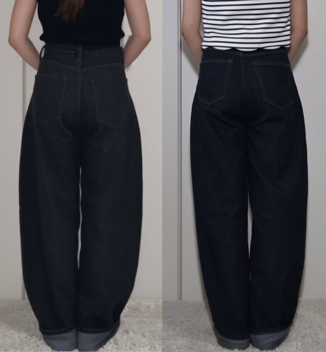 くびれがなくてもメリハリが出る！ユニクロデニム2サイズ比較とNG＆OKコーデ3選