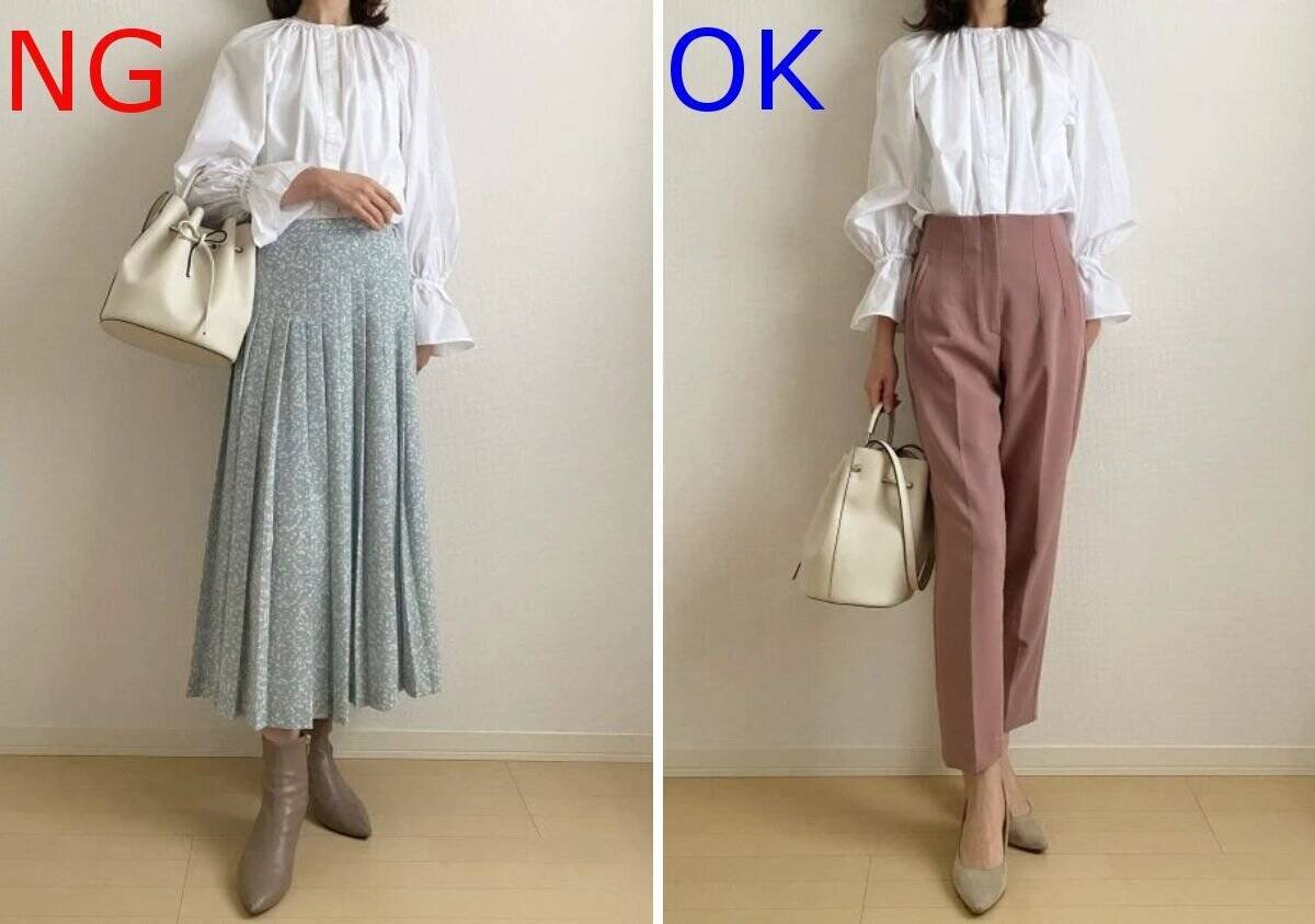 垢抜けたいなら絶対やめて！大人女子の正解はコレ♡春トップスのやりがちNG＆こなれOKコーデ