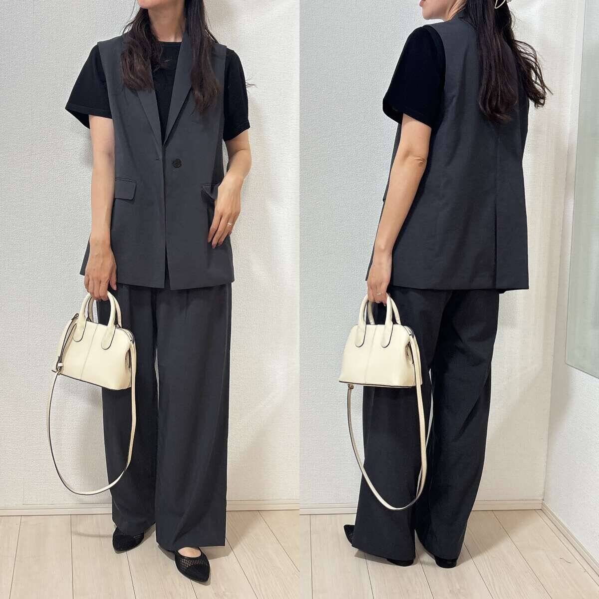 Tシャツより上品なのにお値段以上♡ユニクロの半袖ニットで叶う大人の細見え着こなし術