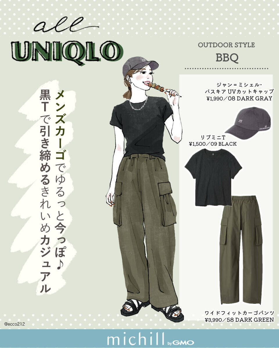 夏休みもユニクロが大活躍！おでかけシーン別♡大人の夏の1週間コーデ