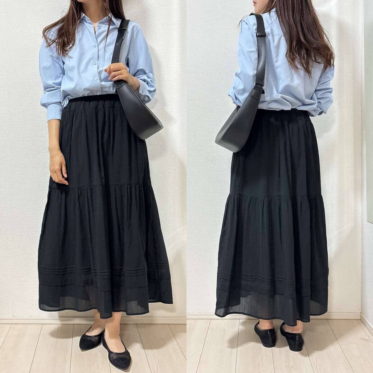 真夏でも涼しいって本当…！？足を出したくない日のユニクロマキシスカート検証