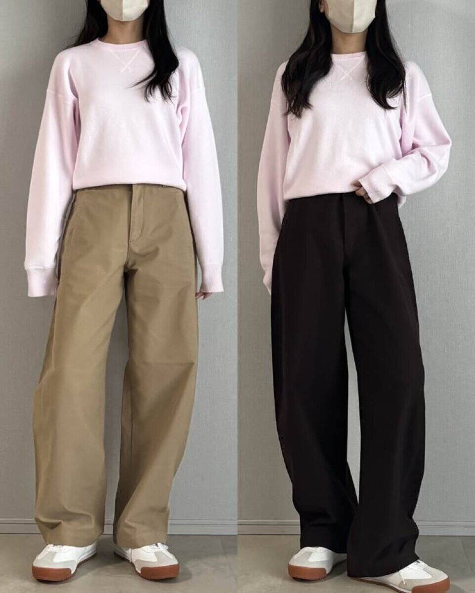 ユニクロ「バレルパンツ」口コミ3300件超え♡154cmがXSとSはき比べ！どっちが買い？