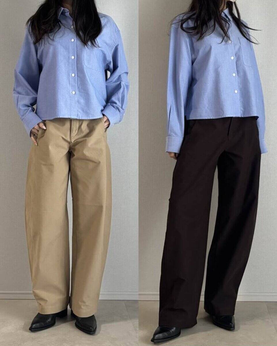ユニクロ「バレルパンツ」口コミ3300件超え♡154cmがXSとSはき比べ！どっちが買い？