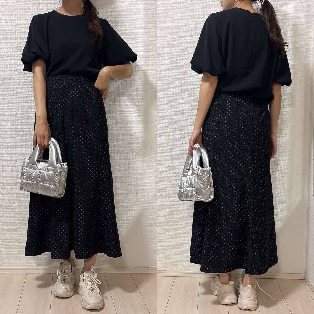 軽くてシワにならないから出番が多い…！ユニクロ上品マキシスカートの着こなし術