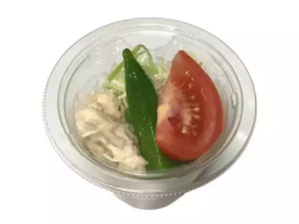 「今週新発売のさっぱり味の食べものまとめ！『国産鶏むね肉と厚切りトマトゆで玉子のクラブハウスサンド』、『冷製パスタ　茄子と豚しゃぶ　梅ジュレ』など♪」の画像