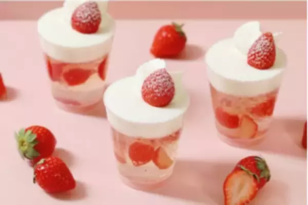「今週新発売のいちごスイーツまとめ！『みるくわらび　練乳いちご』、『あまおうイチゴゼリー』など♪」の画像