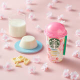 「【スタバチルド新作】春の訪れを告げる華やかなさくらの香り♪スターバックス（R）チルドカップ「さくらホワイトチョコレート WITH ミルクプディング」登場！」の画像3