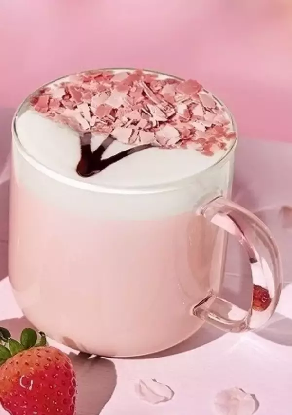 「春の訪れを感じる、可愛い桜ドリンク♡『さくら味ドリンク』のトレンド「食べたい」人気ランキング」の画像