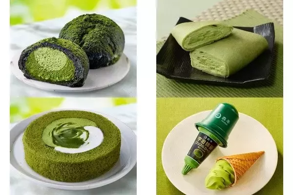 今週新発売の抹茶味まとめ！『×　森半　濃い抹茶クッキーシュー』、『×　森半　濃い抹茶クレープ』など♪