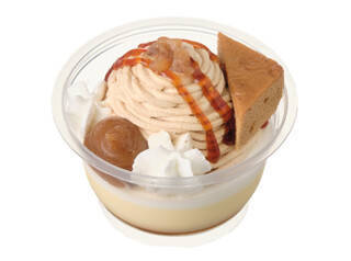 今週新発売のいも・くり・かぼちゃまとめ！『プリンケーキパフェ　栗三昧』、『手しぼり栗のモンブラン』など♪