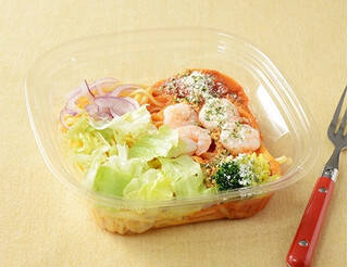 今週新発売のコンビニパスタまとめ！『冷製生パスタ　海老とトマトクリーム』、『胡麻香る担々風パスタサラダ』など♪