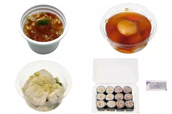 「今週新発売のさっぱり味の食べものまとめ！『トマト酸辣湯』、『もっちりみたらし団子』など♪」の画像