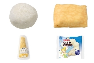 今週新発売のもちもちまとめ！『あんバター大福』、『もちもち生地のクレープ　ショートケーキ仕立て』など♪