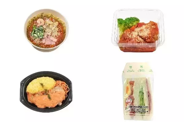 今週新発売のトマト料理まとめ！『魚介とトマトの旨み！ペスカトーレ』、『さば竜田のトマトソース仕立て』など♪