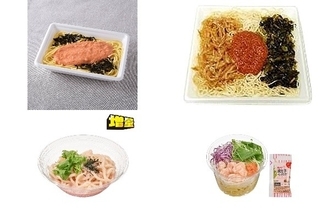 今週新発売の明太子味まとめ！『お手軽！明太子パスタ』、『高菜と博多辛子明太子の焼ビーフン』など♪