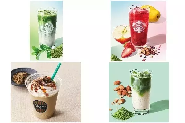 今週新発売のドリンクまとめ！『ダブル　抹茶　ティー　ラテ』、『ストロベリー　＆　ユースベリー　ティー』など♪