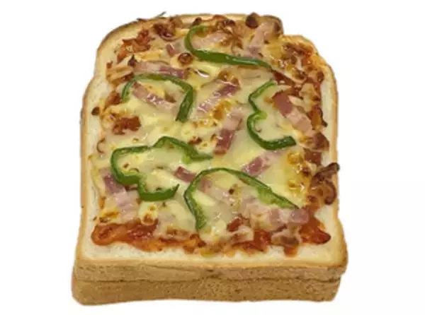 「今週新発売のたまご味まとめ！『たまごをはさんだピザトースト』、『クロワッサンサンド　照焼チキン＆たまご』など♪」の画像