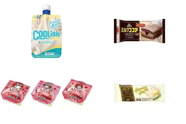 今週新発売のパーソナルアイスまとめ！『クーリッシュ　ホイップクリーム』、『ミルクココアサンドアイス』など♪