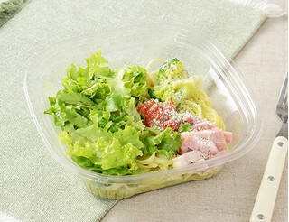 今週新発売のパスタまとめ！『冷製パスタ　夏野菜と生ハムのトマトソース』、『冷製生パスタ　海老と和風だし醤油』など♪