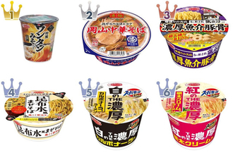 新顔続々！カップラーメンのトレンド人気ランキング！