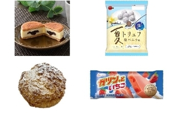 今週新発売のおやつまとめ！『バタービスケットサンド　あんバター』、『夏トリュフ　塩バニラ味』など♪
