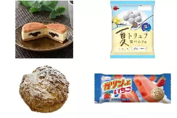 今週新発売のおやつまとめ！『バタービスケットサンド　あんバター』、『夏トリュフ　塩バニラ味』など♪