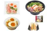 「今週新発売の卵料理まとめ！『たんぱく質が摂れる２種カニカマと玉子のサラダ』、『とろ～り玉子の鶏白湯まぜそば』など♪」の画像1