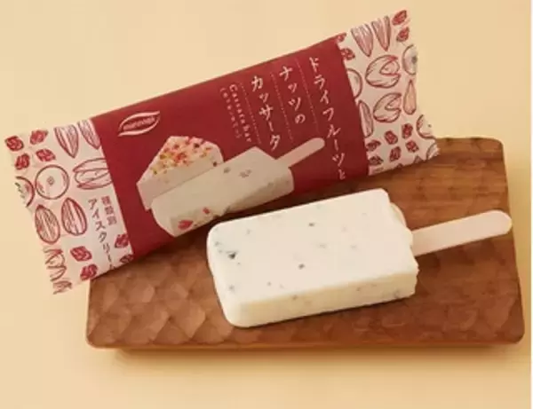「今週新発売のローソンスイーツまとめ！『ドライフルーツとナッツのカッサータ』、『苺ショート＆チョコミルクレープ』など♪」の画像