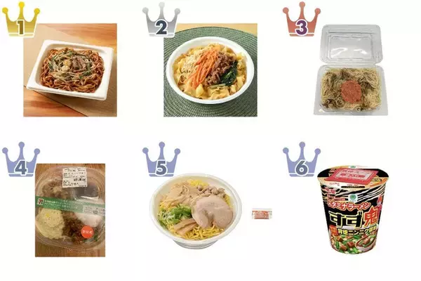 【2026年5月第3週】コンビニ麺・コンビニパスタランキング1位はにんにくスタミナ焼そば！夏に向けた新商品も続々まとめ
