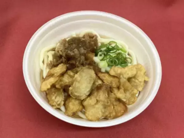 「今週新発売のうどんまとめ！『白だしのやさしい味わい　玉子あんかけうどん』、『温・冷　気分で選べる！明太釜玉風うどん　ちくわ磯辺天入り』など♪」の画像