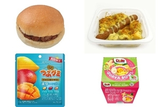 今週新発売の濃厚な食べものまとめ！『チェダーチーズソースバーガー』、『ソーセージとポテトのマヨネーズ焼き』など♪