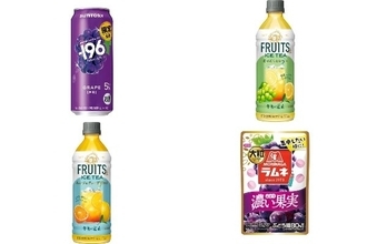 今週新発売のぶどうまとめ！『‐１９６　巨峰』、『午後の紅茶　ＦＲＵＩＴＳ＆ＩＣＥ　ＴＥＡ　白ぶどうとレモン』など♪