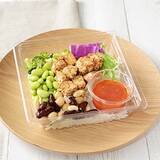 「今週新発売のトマト料理まとめ！『トマトだしうどん　オクラとカレーちくわ天』、『サプリサラダ　たんぱく質たっぷり　スパイシーチキン　トマトドレッシング』など♪」の画像3