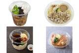 「今週新発売の冷製シリーズまとめ！『オクラと長芋の春雨　つるりんサラダ』、『豚しゃぶと胡麻ぽん酢の和風おろし冷製パスタ』など♪」の画像1