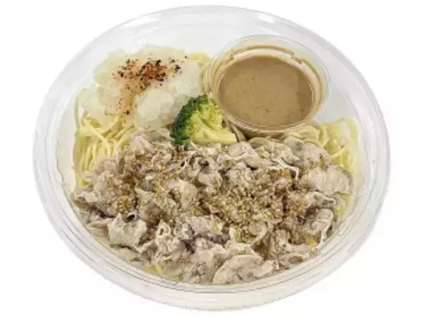 「今週新発売の冷製シリーズまとめ！『オクラと長芋の春雨　つるりんサラダ』、『豚しゃぶと胡麻ぽん酢の和風おろし冷製パスタ』など♪」の画像