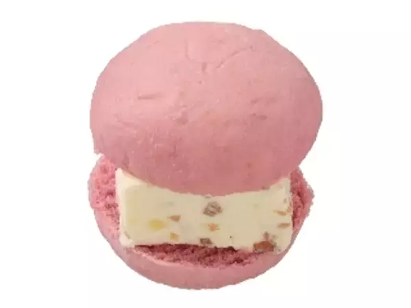「セブンのバーガーはスイーツ仕立て！　ピンクのバンズにレアチーサンド！？：今週のコンビニスイーツランキング」の画像