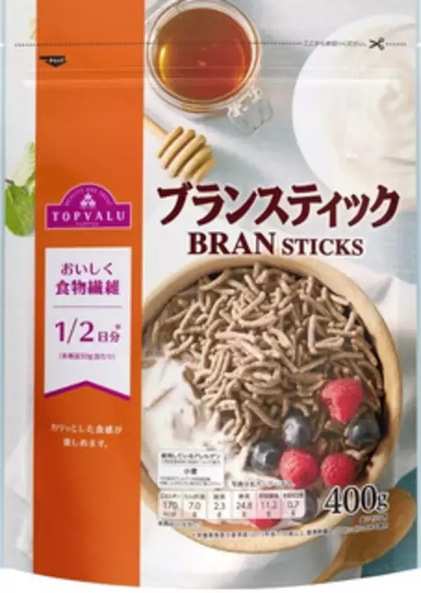 「今週新発売のトップバリュまとめ！『ブランスティック』、『Ｆｒｅｅ　Ｆｒｏｍ　オリーブオイルを使った　パン・ド・ミ　山型』など♪」の画像